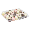 24 Count Mini Cupcake Container | Clear PET