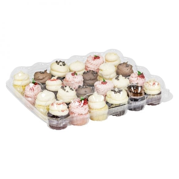 24 Count Mini Cupcake Container | Clear PET