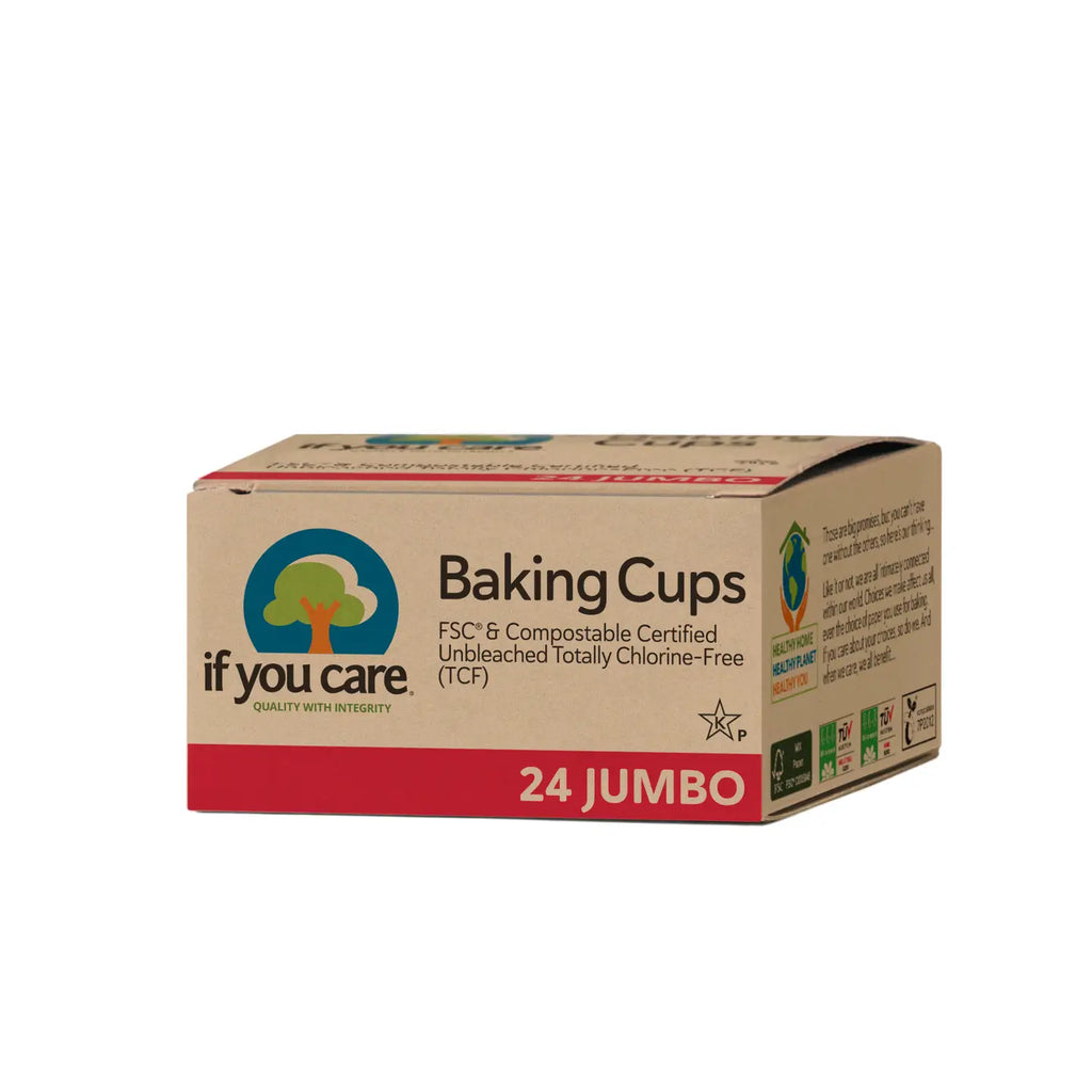 Jumbo Baking Cups | 24 Count | Compostable