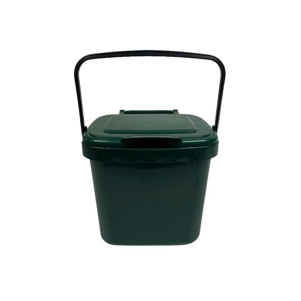Compost Caddy Bin w/Compostable Trash Bags Set | Includes Bin & 2 Rolls of 2.5 gal Bags