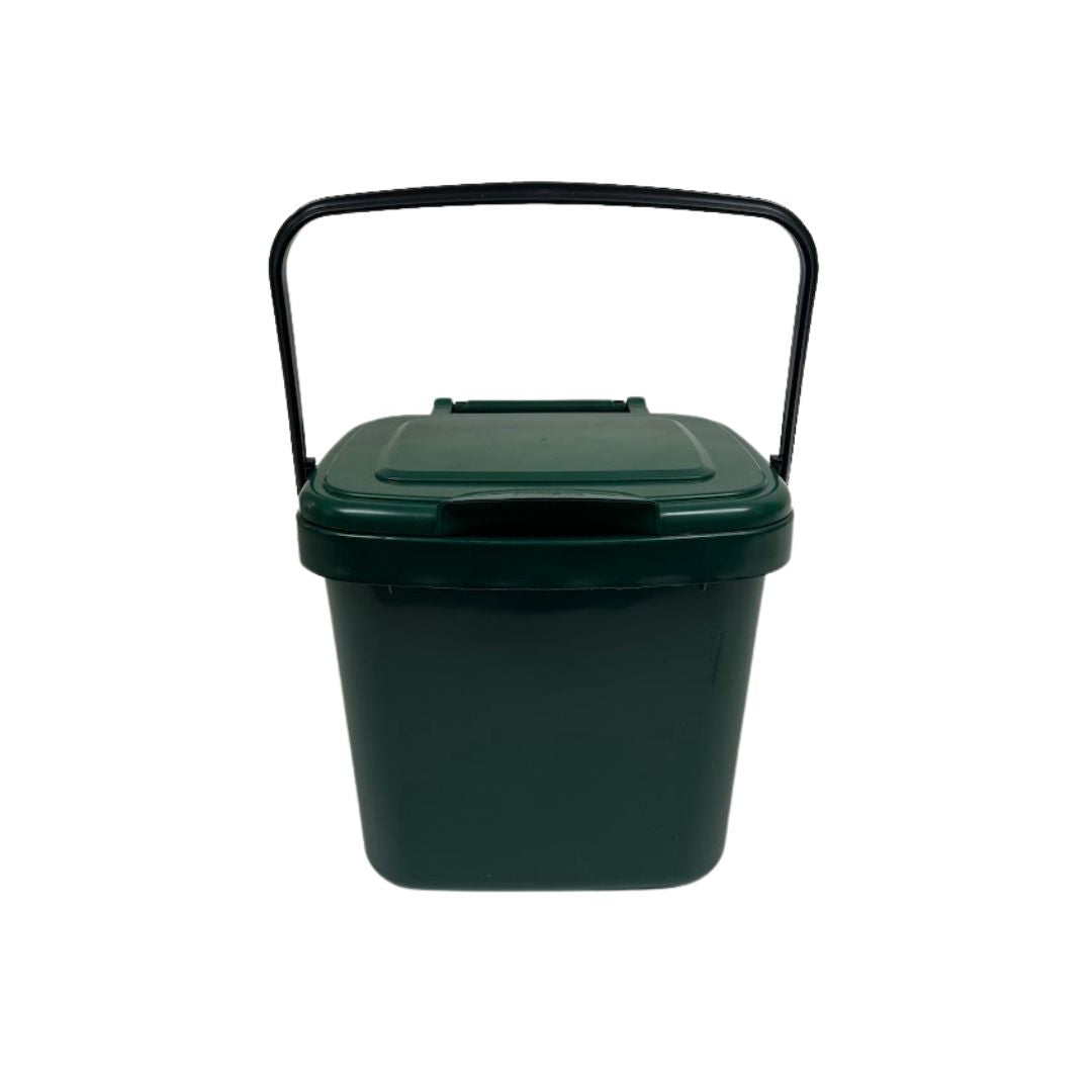 Compost Caddy Bin w/Compostable Trash Bags Set | Includes Bin & 2 Rolls of 2.5 gal Bags