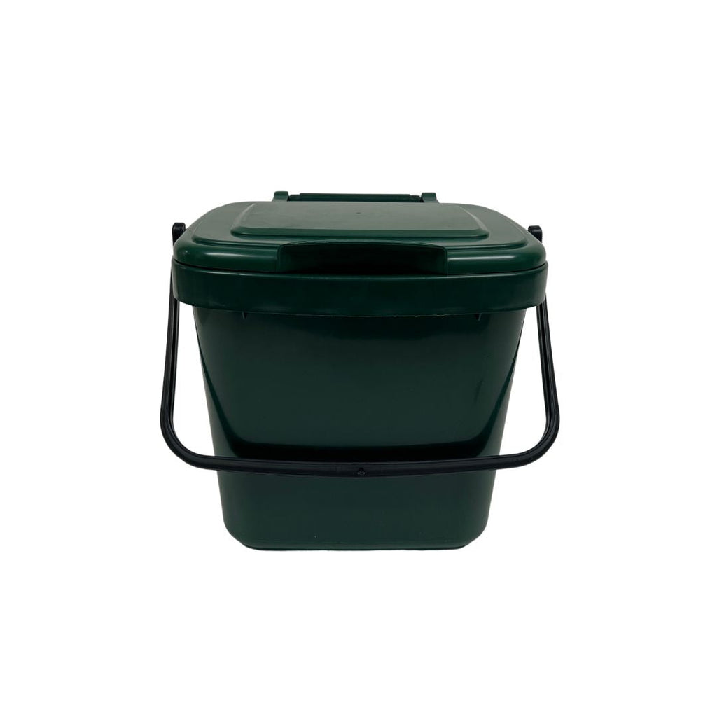 Compost Caddy Bin w/Compostable Trash Bags Set | Includes Bin & 2 Rolls of 2.5 gal Bags