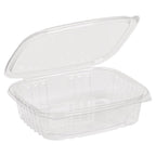 24 oz Rectangular Container | Clear PLA | Hinged Lid