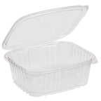 32 oz Rectangular Container | Clear PLA | Hinged Lid