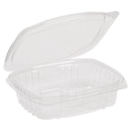 8 oz Rectangular Container | Clear PLA | Hinged Lid