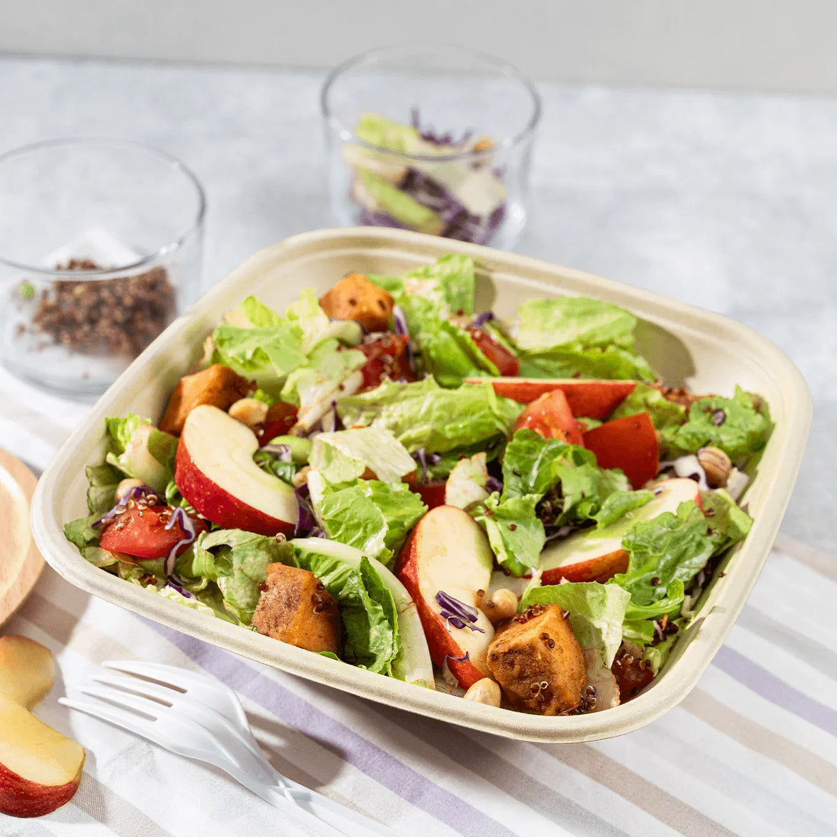 32 oz Square Bowl | Natural Fiber | Karat Earth®