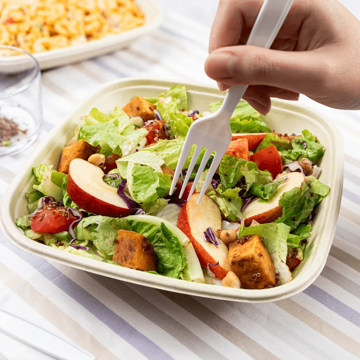 32 oz Square Bowl | Natural Fiber | Karat Earth®