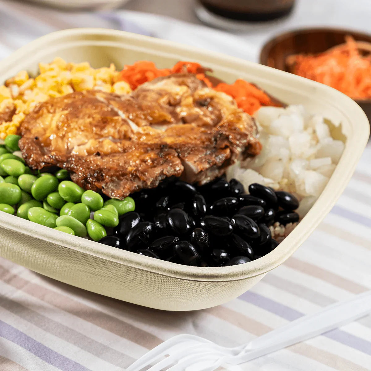 48 oz Square Bowl | Natural Fiber | Karat Earth®
