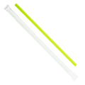 8.75" PLA Drinking Straws | Wrapped | Giant | Green