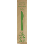 6.7" Bamboo Knife | Individually Wrapped | Compostable | World Centric®