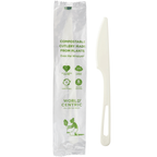 6" Knife Individually Wrapped | Compostable