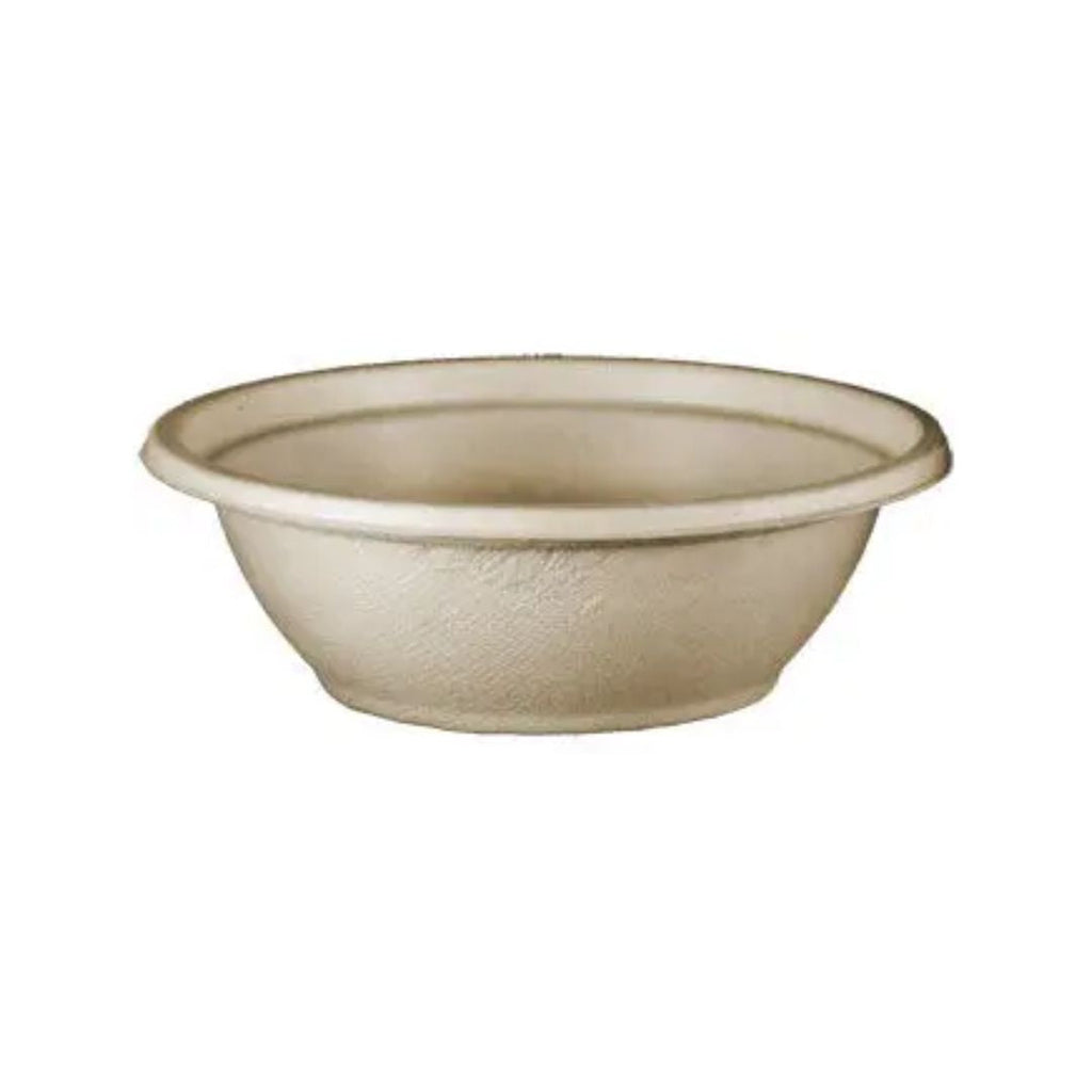 Compostable bowl on a white background