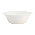 White compostable bowl on a white background