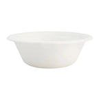 White compostable bowl on a white background