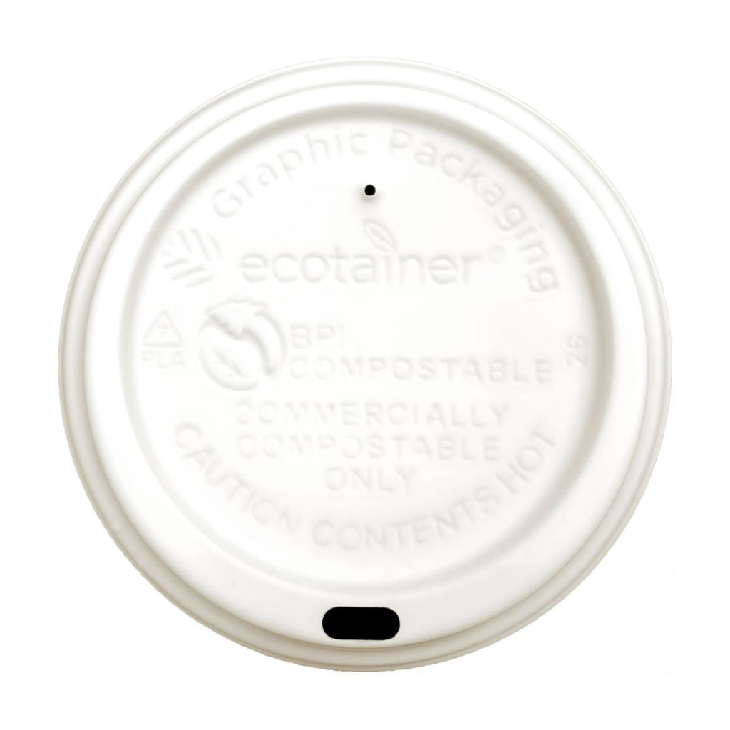 Lid for 10-20 oz Hot Cup | Beige | Made in USA
