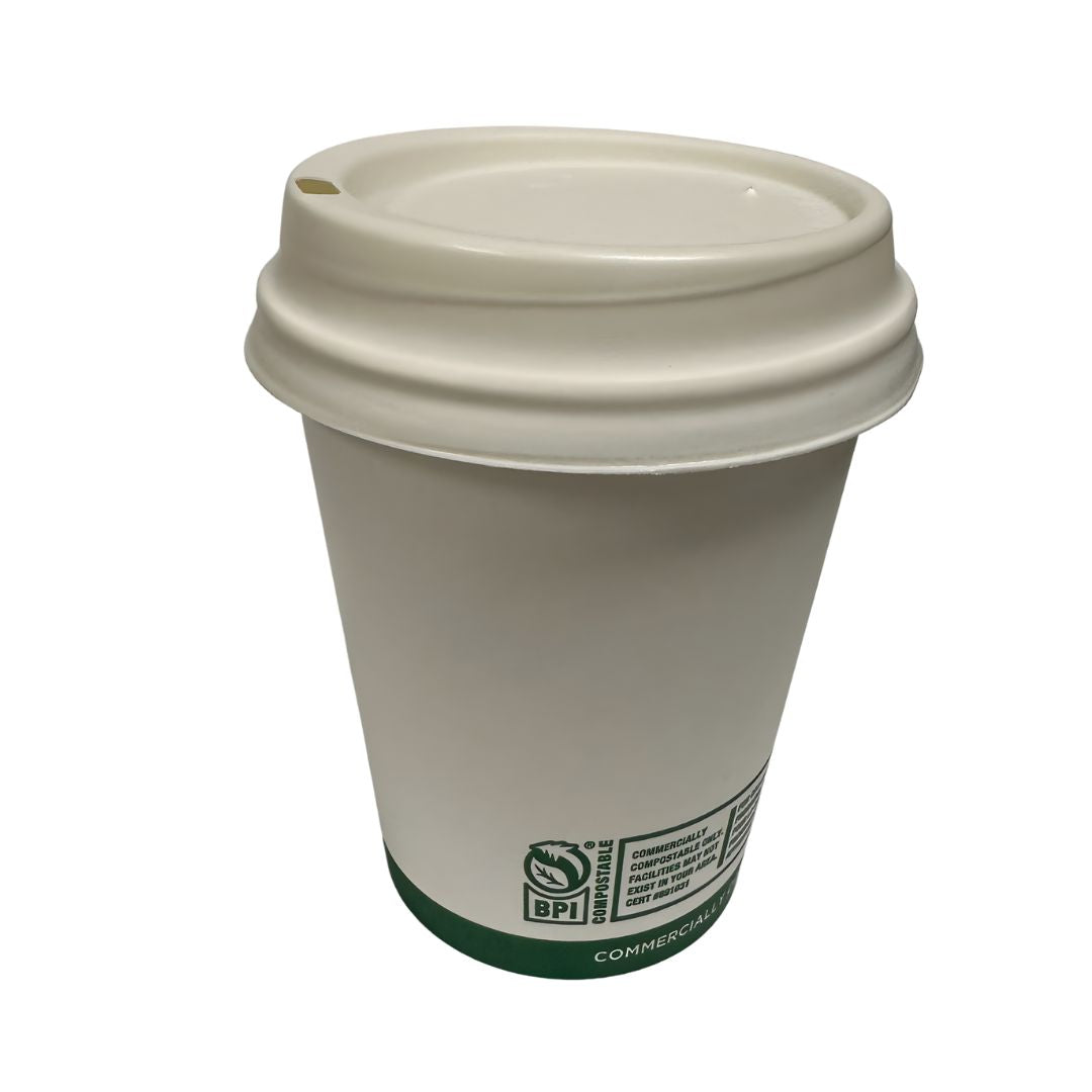 Lid for 10-20 oz Hot Cup | Beige | Made in USA