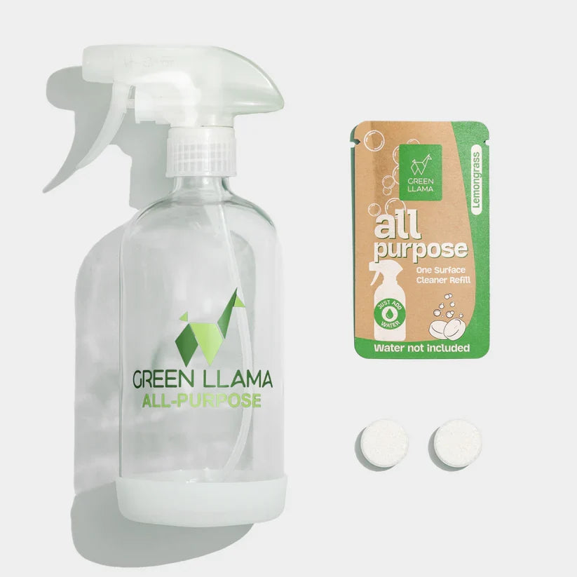 Starter Home Cleaner Kit | 3 Reusable Glass Bottles with 3 Cleaner Tablets