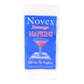 Recycled White Beverage Napkins 9" x 9.8" | 1-ply | Made in USA