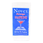 Recycled White Beverage Napkins 9" x 9.8" | 1-ply | Made in USA