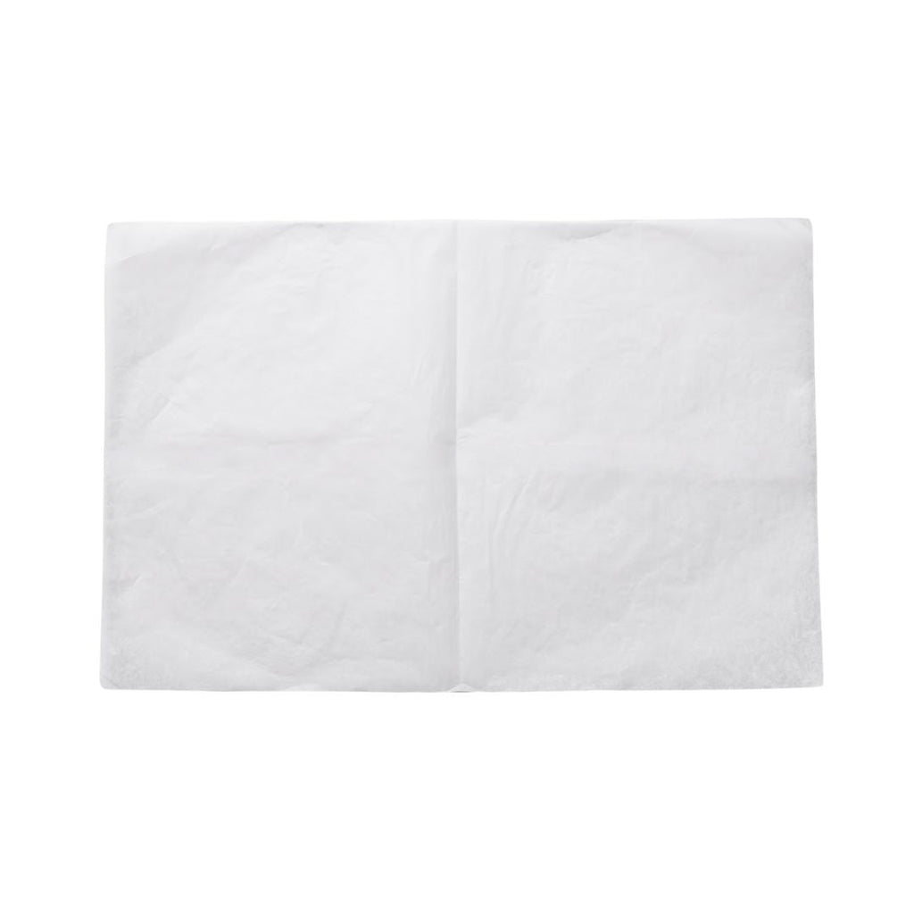 White tissue paper on a white background