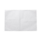 White tissue paper on a white background