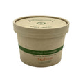 16 oz NoTree® Paper Bowl with Lid | Food Container | Set of 50 Bowls & 50 Paper Lids