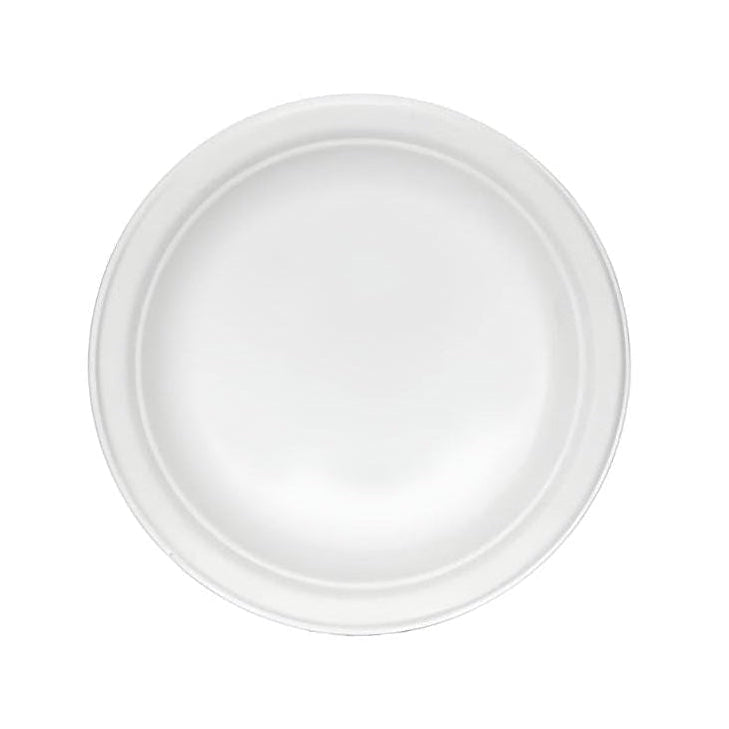 White fiber plate on a white background