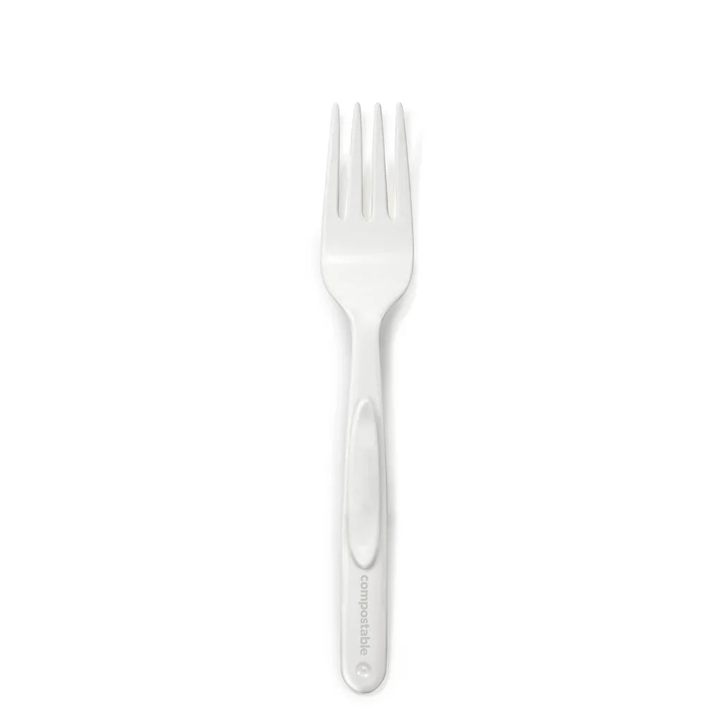6" Compostable Fork | Preserve® | White