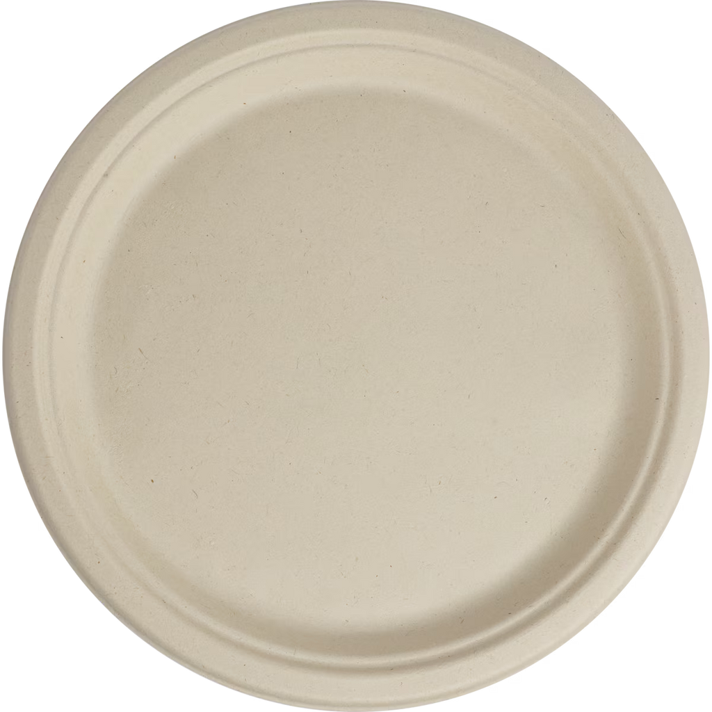 10" Classic Round Plate | Natural Plant Fiber | Compostable