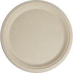 10" Classic Round Plate | Natural Plant Fiber | Compostable