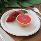 10" Classic Round Plate | Natural Plant Fiber | Compostable