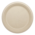 9" Classic Round Plate | Unbleached Plant Fiber | Compostable