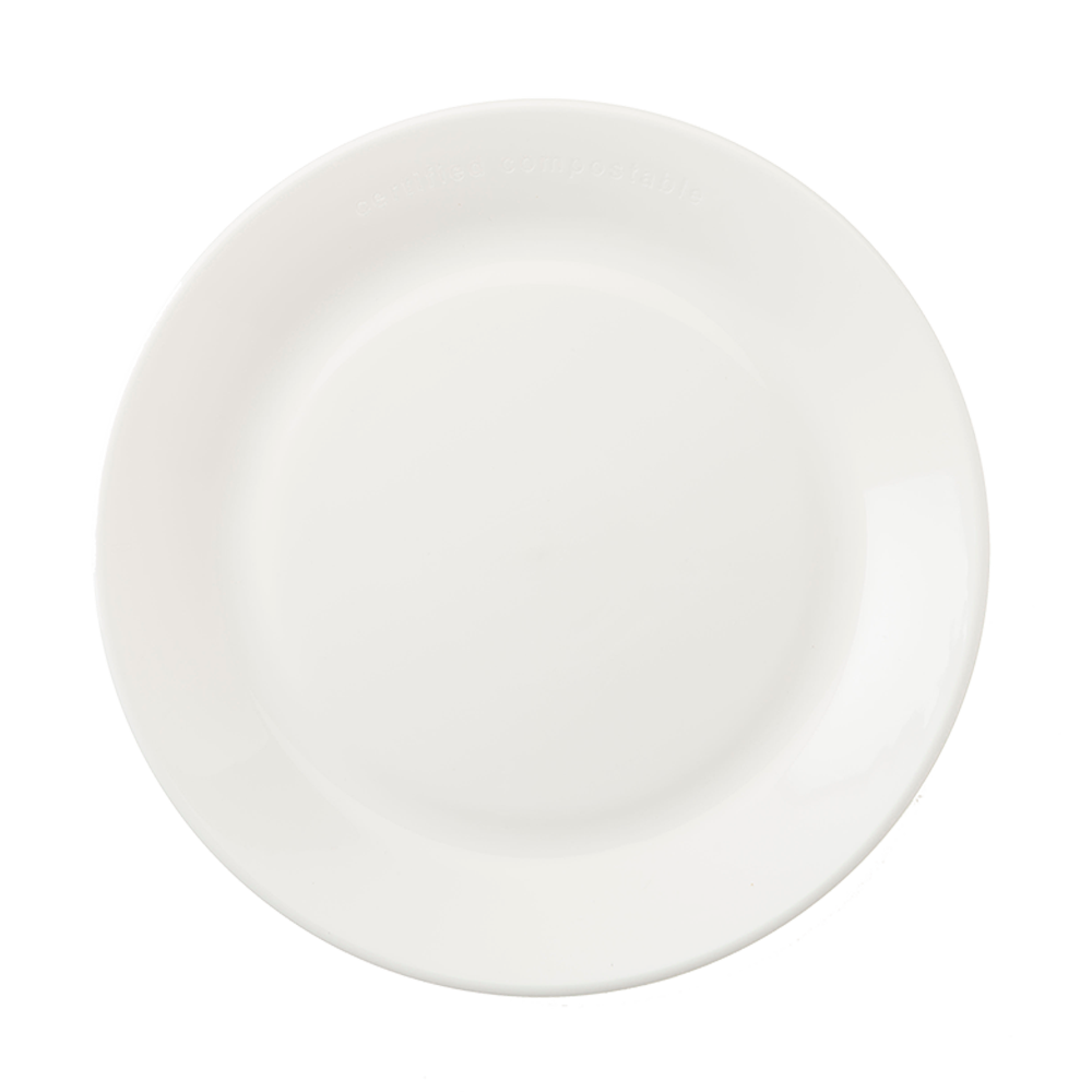9" Round Plate | ZeroWare | White | Reusable