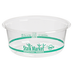 12 oz Round Deli Container | Clear | Stalk Market® | Compostable PLA