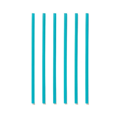 8.5" PHA Drinking Straws | Wrapped | Giant | Blue