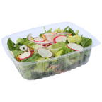48 oz Rectangle Deli Container | Compostable | PLA | Clear