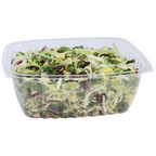 64 oz Rectangle Deli Container | Compostable | PLA | Clear