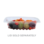 8 oz Rectangle Deli Container | Compostable | PLA | Clear