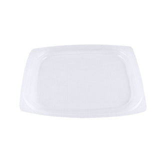 Lid for 8-16 oz Rectangle Deli Container | Compostable | PLA | Clear