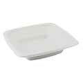 White square bowl on a white background