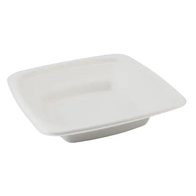 White square bowl on a white background