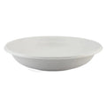 White compostable bowl on a white background
