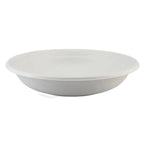 White compostable bowl on a white background