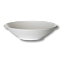 White compostable bowl on a white background