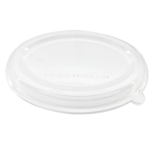 Lid for 28 oz Oval Burrito Bowl | Recyclable PET Plastic