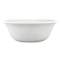 White compostable bowl on a white background