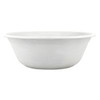 White compostable bowl on a white background