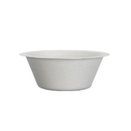 White compostable bowl on a white background