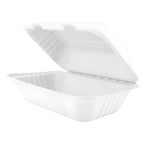 9" x 6" x 3" Clamshell | Single Compartment Sugarcane