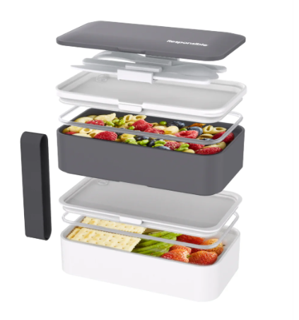 Classic All-In-One Meal Containers | Gray | Washable & Reusable